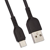 Кабель HOCO X20 USB - Type C 1 м 3A Black (90056) el