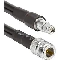Коаксіальний кабель HiSmart LMR-400, 10 м Black N-female до RP-SMA-male (TV990726)
