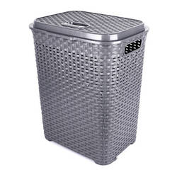 Кошик для білизни Violet House 0778 Ротанг Metal 45 л 0778 Роттанг METAL 45 л smart