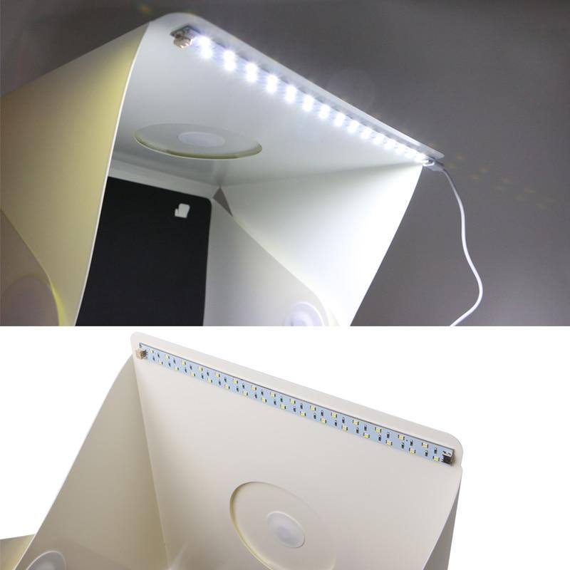 Световой лайткуб (фотобокс) с LED подсветкой для предметной макросъемки 40*40*40см + чехол (36844) el - фото 6 - id-p2119621169