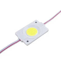 LED модуль VARGO 12V 2.4W білий IP65 35*35*4.5mm 140° COB AL PCB (V-116920)