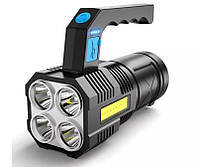 Фонарик Multi Fuction Portable Lamp LF-S09 Светодиодный ручной фонарь с зарядкой от USB el