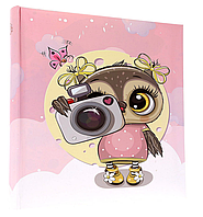 Альбом дитячий для фотографій 10х15 см на 500 фото Gedeon CAMERA OWL PINK
