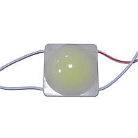 LED модуль VARGO 12V 2.4W білий IP65 35*35*4.5mm 140° COB AL PCB (V-116933)