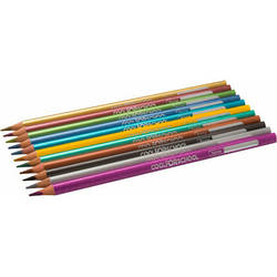Олівці кольорові Cool For School Metallic 12 кольорів CF15168 smart