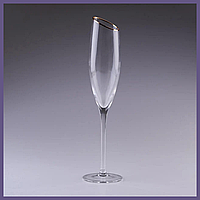 Бокал для шампанского фигурный из тонкого стекла набор 6 шт Стаканы для шампанского Бокал для шампанского