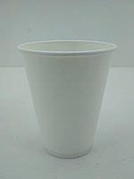 Склянки паперові 400 мл 50 шт. стаканчики для кави та чаю одноразові, кольорові, білі для напоїв