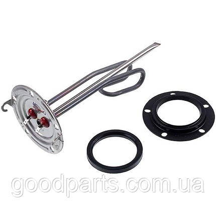 Тен для водонагрівача Ariston 65151227-01 1500 W (нержавійка) L = 282 mm фланець 124 mm (під анод M5), фото 1