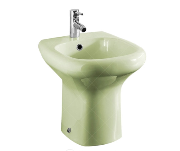 Биде напольное RAK Ceramics Compact (RAK0001) Зеленый Фарфоровое биде нежного цвета - фото 1 - id-p2119670189