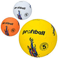 Мяч футбольный VA 0047 размер 5, резина, 410-450г, 3 цвета, в пакете