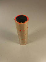 Паперовий маленький цінник червоний (р15*25 мм) 3 м (5 шт) прямокутний самоклейний для товарів