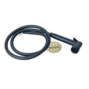 Душ для біде Somnium 1/2", пластик, ПВХ шланг, чорний Sanpreis