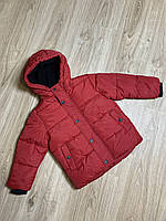 Детская демисезонная куртка для мальчика 92 см cool club красного цвета для мальчика