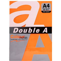 Папір DoubleA А4, 80 г/м2, 100 арк, 5 colors, Rainbow5 Brigh 151307 smart