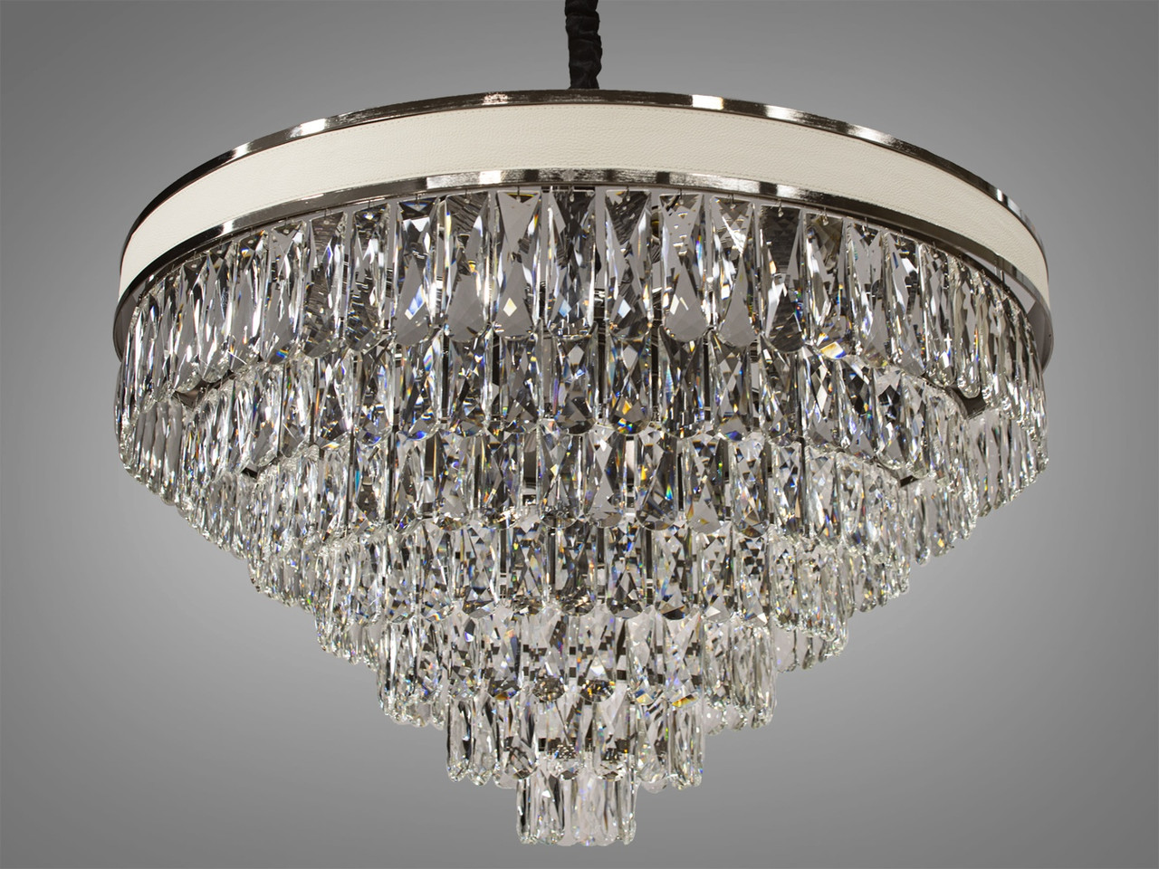 Сучасна велика кришталева люстра 8028-800BHR, фото 1