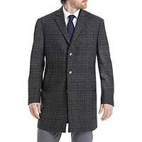 Пальто Calvin Klein Men's Slim Fit Wool Blend Overcoat Jacket XXL Серый