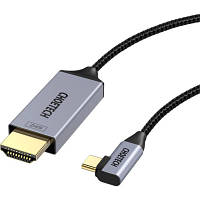 Кабель мультимедийный USB-C to HDMI 1.8m USB 3.1 L-type 4K60Hz Choetech XCH-1803 a