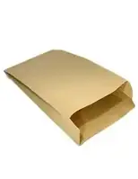 Пакет бумажный 14/6*21 коричневый (1000 шт) саше упаковочный, крафт, для фаст фуда, бургеров, выпечки