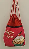 Рюкзак мешок TM Profiplan Cakе pink (1 шт) сумка тканевая с рисунком для обуви (сменки) с затяжками