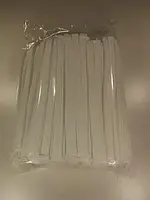 Трубочка прозрачная d4.8-21см в индивид. упаковке ровная (200 шт) соломка одноразовая для напитков коктейлей