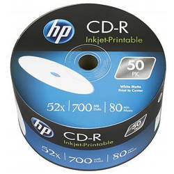 Диск CD HP CD-R 700MB 52X IJ PRINT 50шт 69301/CRE00070WIP-3 smart