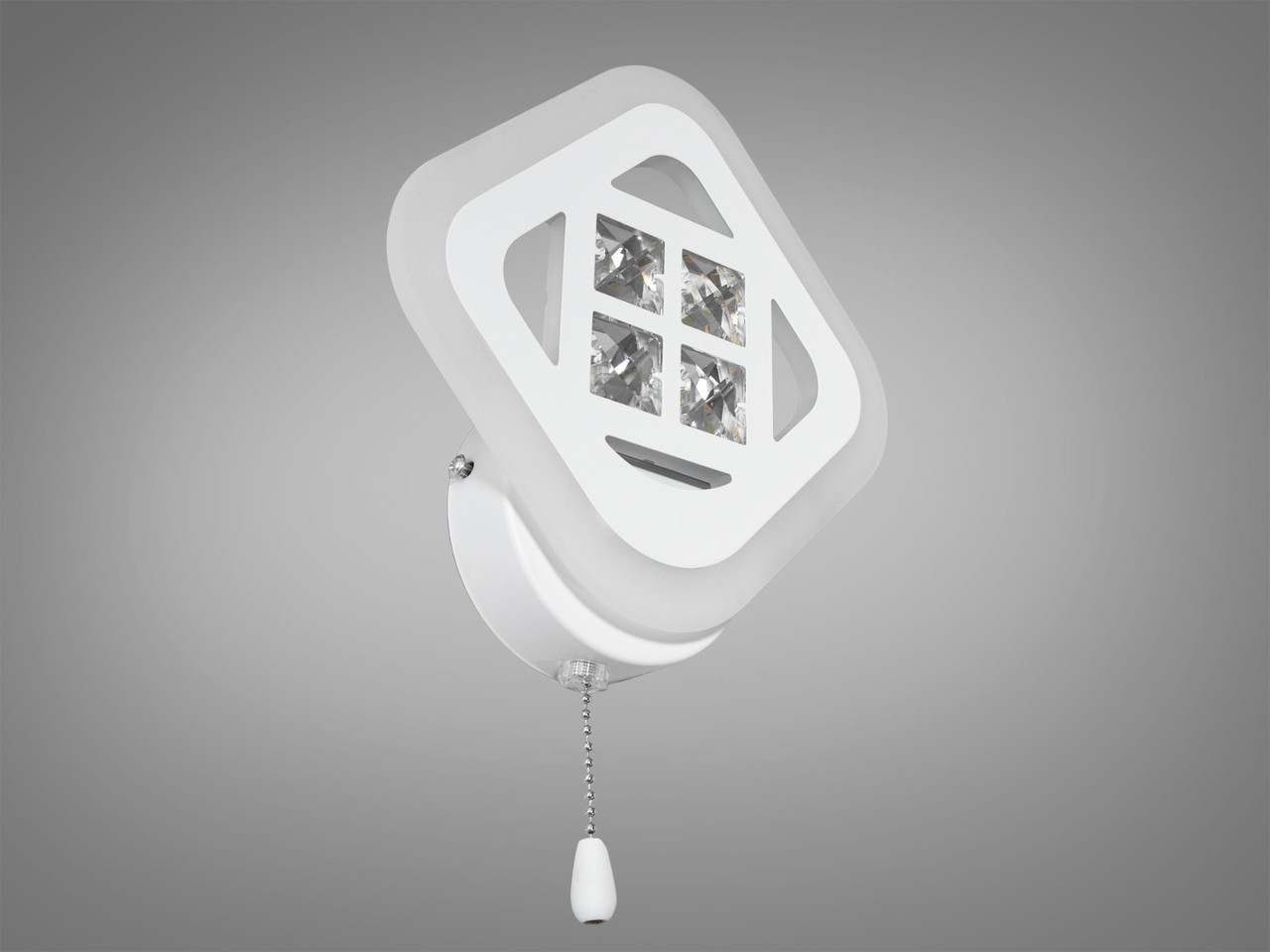 Приліжковий LED світильник у спальню, колір білий, 18 W на 2,5м2 A8190-1WH-LS
