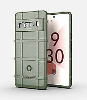 Протиударний чохол бампер Shield для Google Pixel 6 Pro зелений гумовий