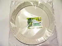 Набір одноразового паперового посуду для пікніка (Тарілка паперова) 10 шт ТМ "Супер торба" (1 пач)