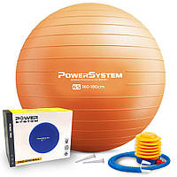 М'яч для фітнесу (фітбол) Power System PS-4012 Ø65 cm PRO Gymball Orange