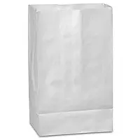 Пакет с дном бумажный 24*15*9 белый №19 (25 шт) упаковочный, крафт, для фаст фуда, бургеров, выпечки
