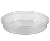 Судок із кришкою круглий 0,18 л. прозорий (50 шт.) харчовий тара місткість контейнер для продуктів