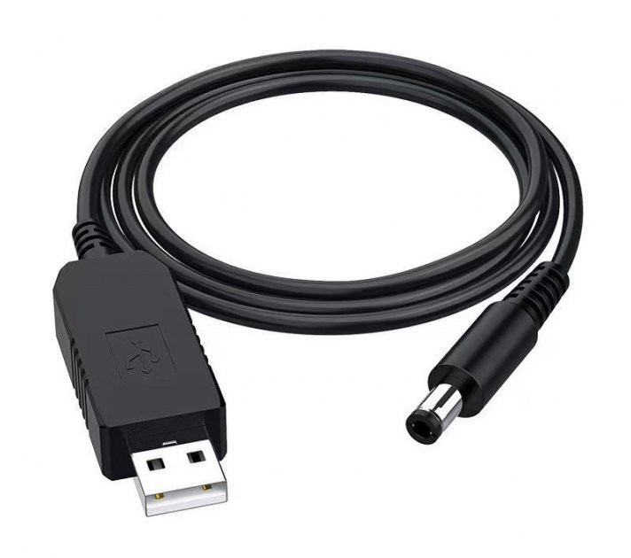 Кабель ArmorStandart USB-DC5.5mm x2.1 12V 0.8m (ARM65663) Black