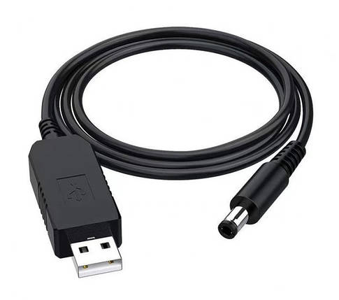 Кабель ArmorStandart USB-DC5.5mm x2.1 12V 0.8m (ARM65663) Black, фото 1