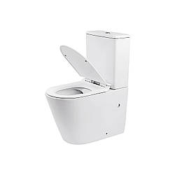 Унітаз безободковий Oleo 63*38*82 білий ( А0054435 )