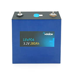 Літій-залізо-фосфатний акумулятор Merlion 3.2V280AH  вага 5.5кг, 172 х 220 х 70мм