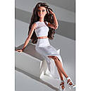 Лялька Барбі Брюнетка з хвилястим волоссям Barbie Signature Looks GTD89, фото 4