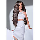 Лялька Барбі Брюнетка з хвилястим волоссям Barbie Signature Looks GTD89, фото 6