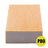 Kussner Soft Шліфувальний брусок P80 ручний універсальний 120x90x25 для дерева, металу, лаку