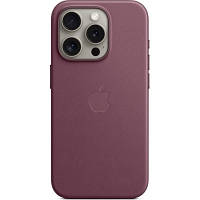 Чохол для мобільного телефона Apple iPhone 15 Pro FineWoven Case with MagSafe Mulberry (MT4L3ZM/A) Вухи