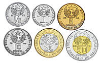 Мавритания набор из 6 монет 1973-2014 F-VF 1/5, 1, 5, 10, 20, 50 угий