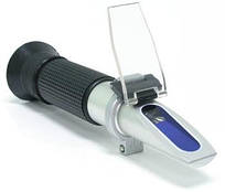 Рефрактометр RHB-44SATC. З 3 шкалами 0-44% (Brix); 0-190°( Oe); 0-38°(KMW (Babo). Виноробом.