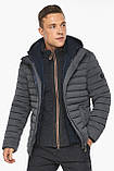 Куртка стильна демісезонна чоловіча колір сіра модель 48210 54 (XXL), фото 3