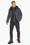 Куртка стильна демісезонна чоловіча колір сіра модель 48210 54 (XXL), фото 6