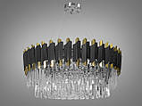 Сучасна кришталева люстра 82209/800HR+BK, фото 2