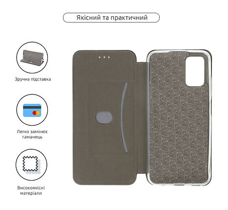 Чохол книжка ArmorStandart PU G-Case для Samsung A03s (A037) Black (ARM64526), фото 4