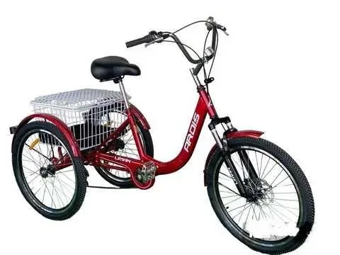 Триколісний вантажний велосипед 24" ARDIS LIMAN рама 15" Червоний Velo - фото 1 - id-p2119714286
