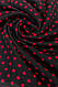 Шарф жіночий у горох, колір чорно-червоний, 244R011, фото 3