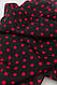 Шарф жіночий у горох, колір чорно-червоний, 244R011, фото 4