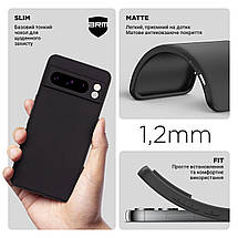 Чохол накладка TPU Armorstandart Matte Slim Fit для Google Pixel 8 Pro Camera cover Black (ARM72967), фото 4