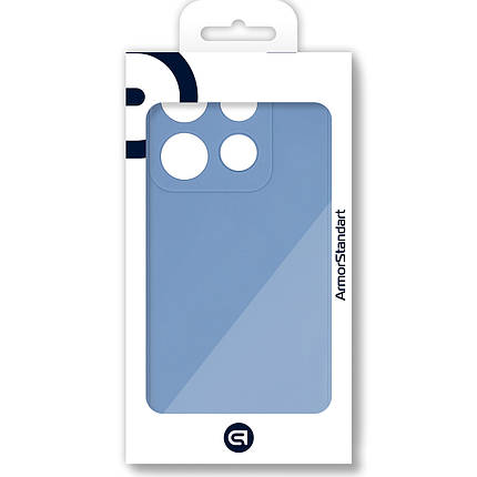 Чохол накладка TPU Armorstandart Matte Slim Fit для Infinix Smart 7 Camera cover Lignt Blue (ARM69079), фото 4